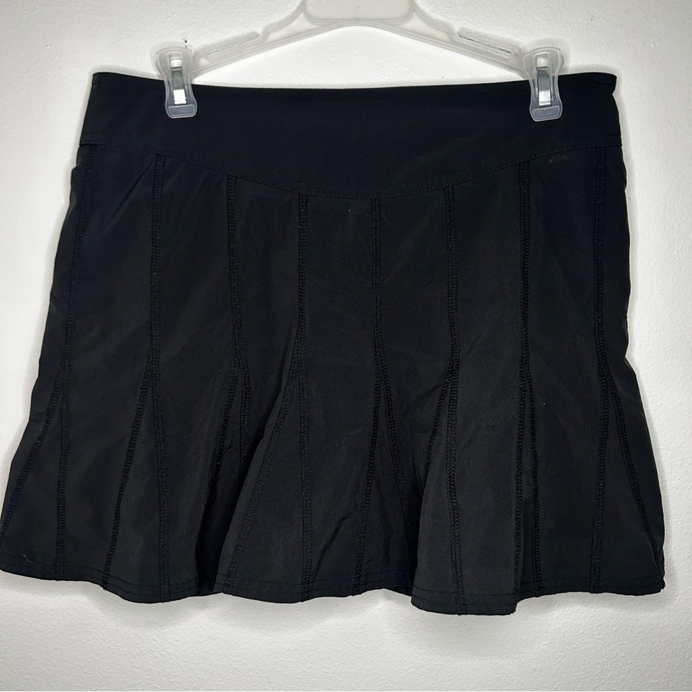 Athleta black pleated athletic tennis skort